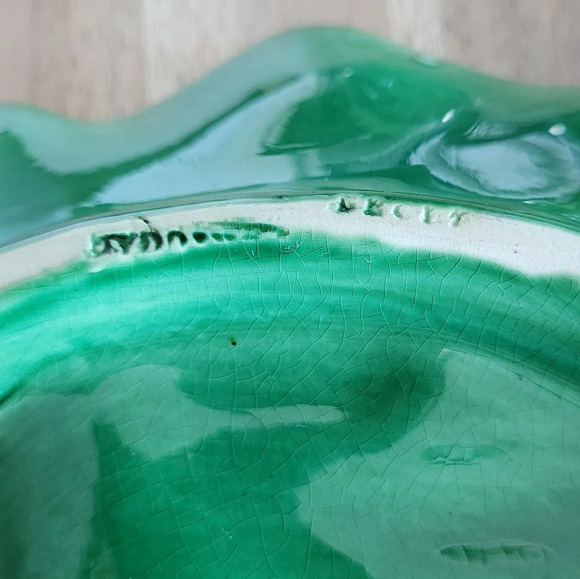 Vintage Retro Large Cabbage Lettuce Vegetable Leaf Serving Plate Platter - Picture 5 of 8